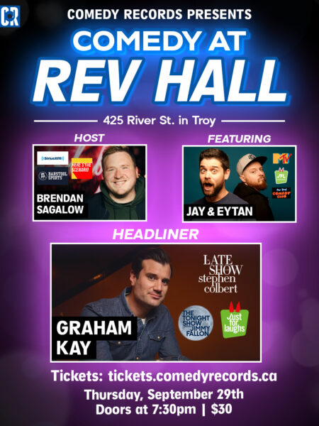 Comedy At Rev Hall - Sept 29